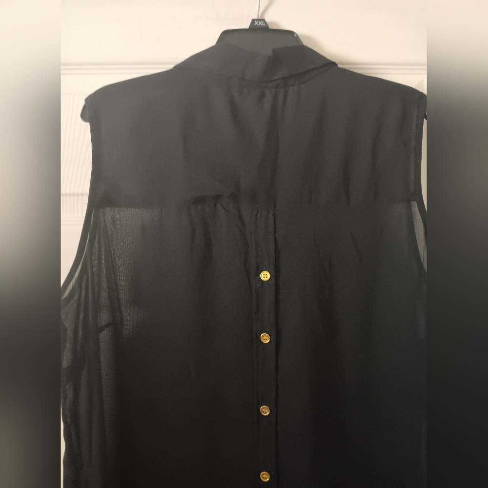 Speed Limit Sleeveless Black Button-Down Dress Sz 3X - Picture 5 of 6